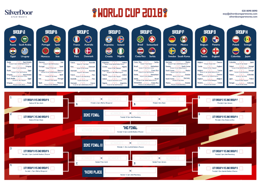 Free World Cup 2018 Wall Chart | Blog | SilverDoor