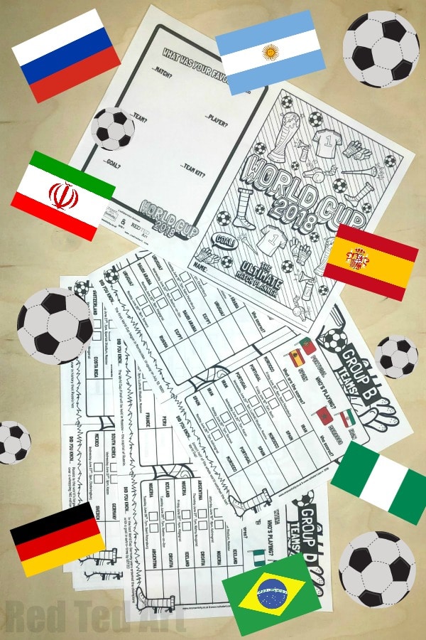 World Cup Match Planner Printable - Red Ted Art - Kids Crafts