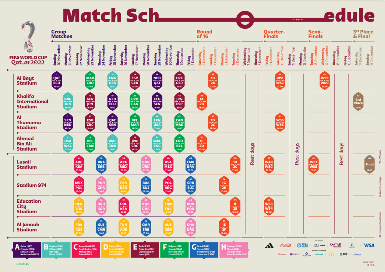 world cup schedule tv printable pdf