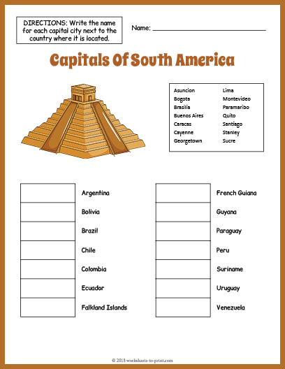 world geography worksheet free