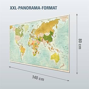 Yohmoe - Vintage World Map Poster - High-Quality Print Including ...