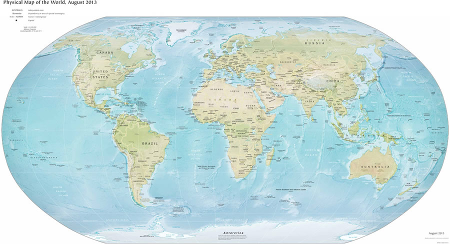 Big World Map Print free