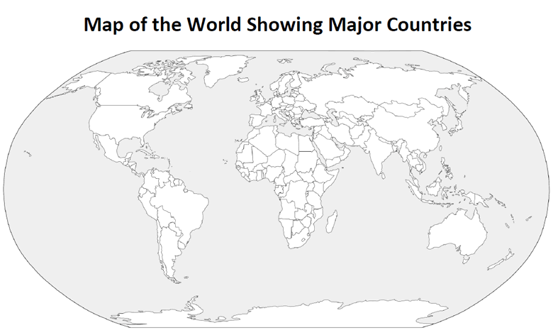 Printable Outline Map of the World