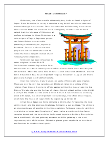 Religion Worksheets