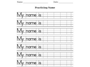 I Can Write My name