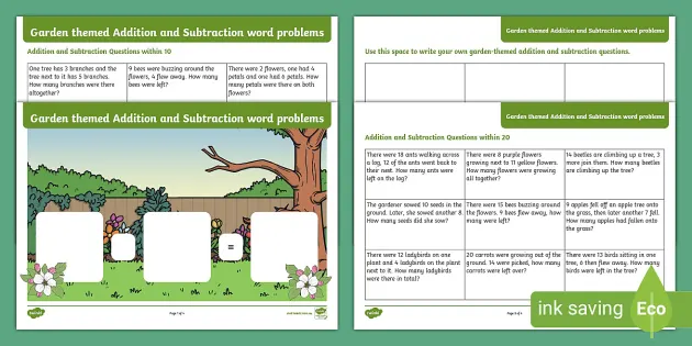 write out words in subtraction