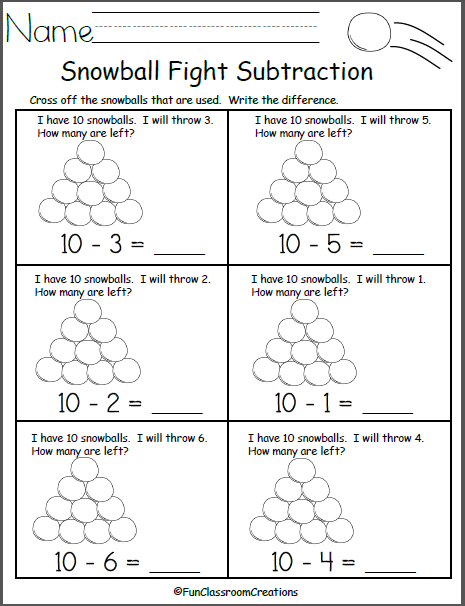 write out words in subtraction