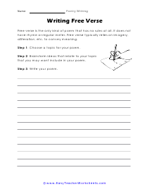 writing a poem worksheet