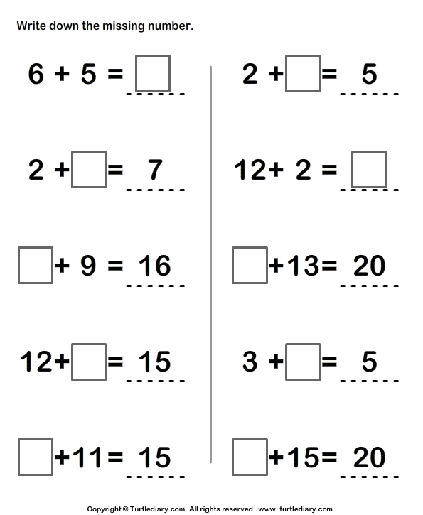 writing addition sentences 2nd grade worksheet