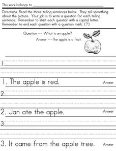 writing conventions worksheet