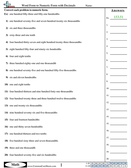 Converting Forms Worksheets | Free - Distance Learning, worksheets ...