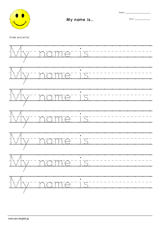 Trace Your Name Worksheets Activity Shelter