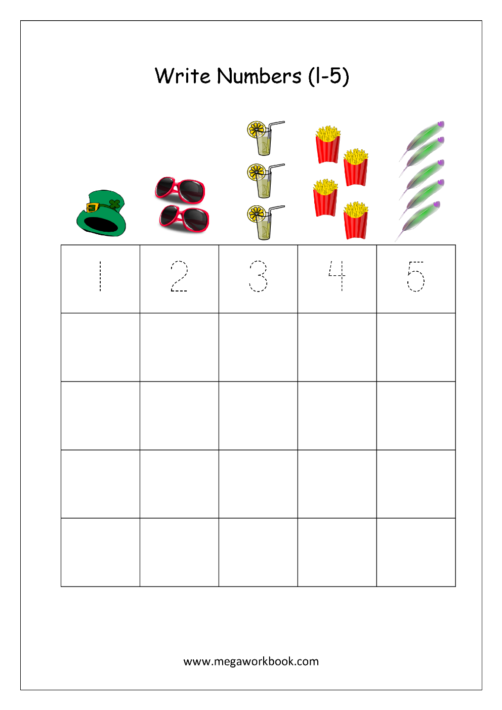 Tracing Numbers - Number Tracing Worksheets - Tracing Numbers 1 to ...