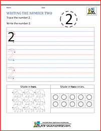 Kindergarten Printable Worksheets - Writing Numbers to 10