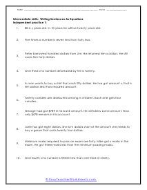 writing numerical expressions worksheet 5th grade