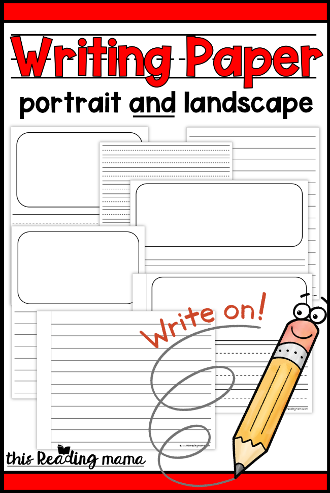 Printable Writing Paper for Kids - This Reading Mama