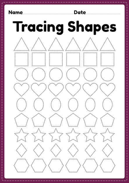 writing practice worksheet for kindergarten