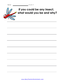 writing prompt 2nd grade worksheet