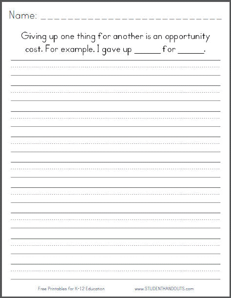 writing prompts for 1st grade worksheet