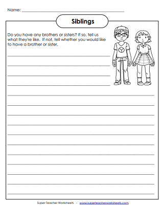 writing prompts for 2nd grade worksheet