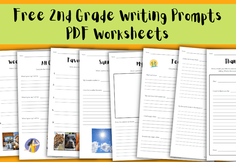 59+ 2nd Grade Writing Prompts (+ Free Worksheets) | Imagine Forest