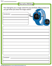 3rd Grade Writing Prompts Worksheets