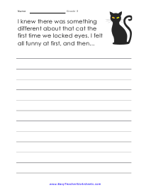writing prompts for 3rd grade worksheet