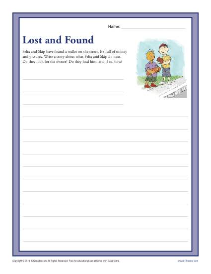 writing prompts for 3rd grade worksheet