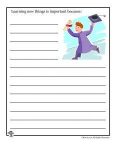 writing prompts for kids worksheet