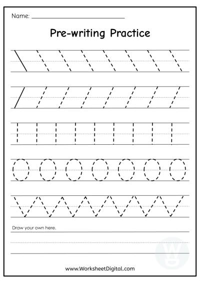 Free Handwriting Practice Practice - Worksheet Digital