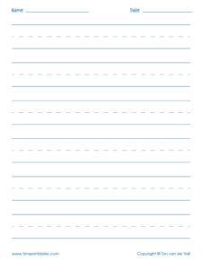 Blank Printable Handwriting Sheets for Kids - Tims Printables