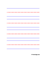 Blank Handwriting Practice Sheets - Freeology