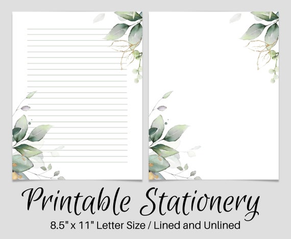 Printable Writing Paper, PRINTABLE Stationery, Printable ...
