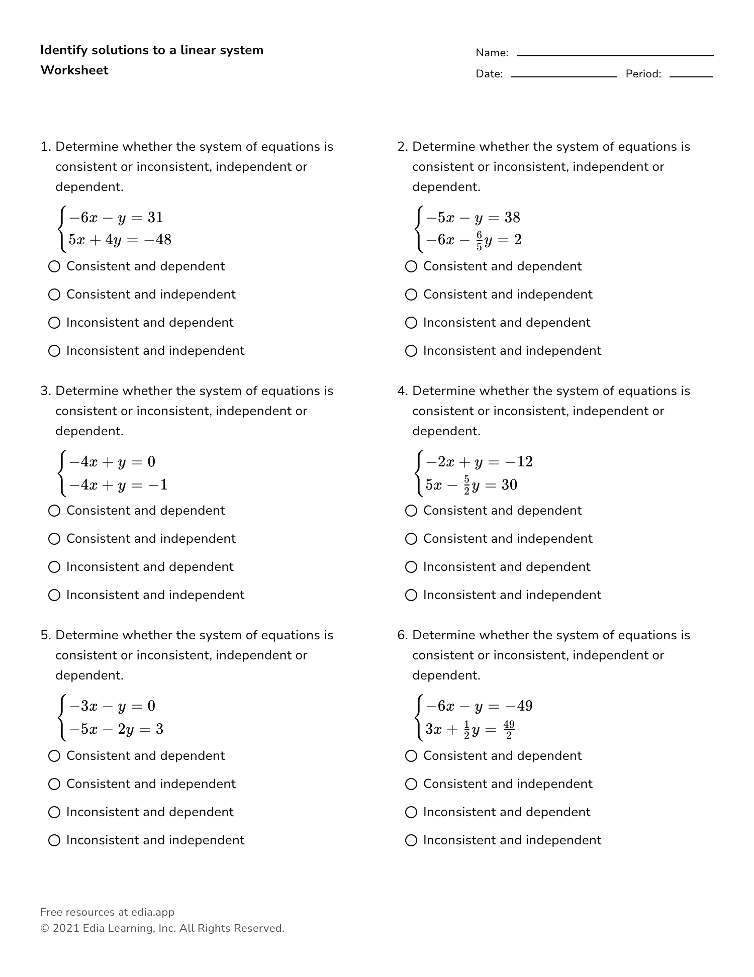 Edia | Free math homework in minutes