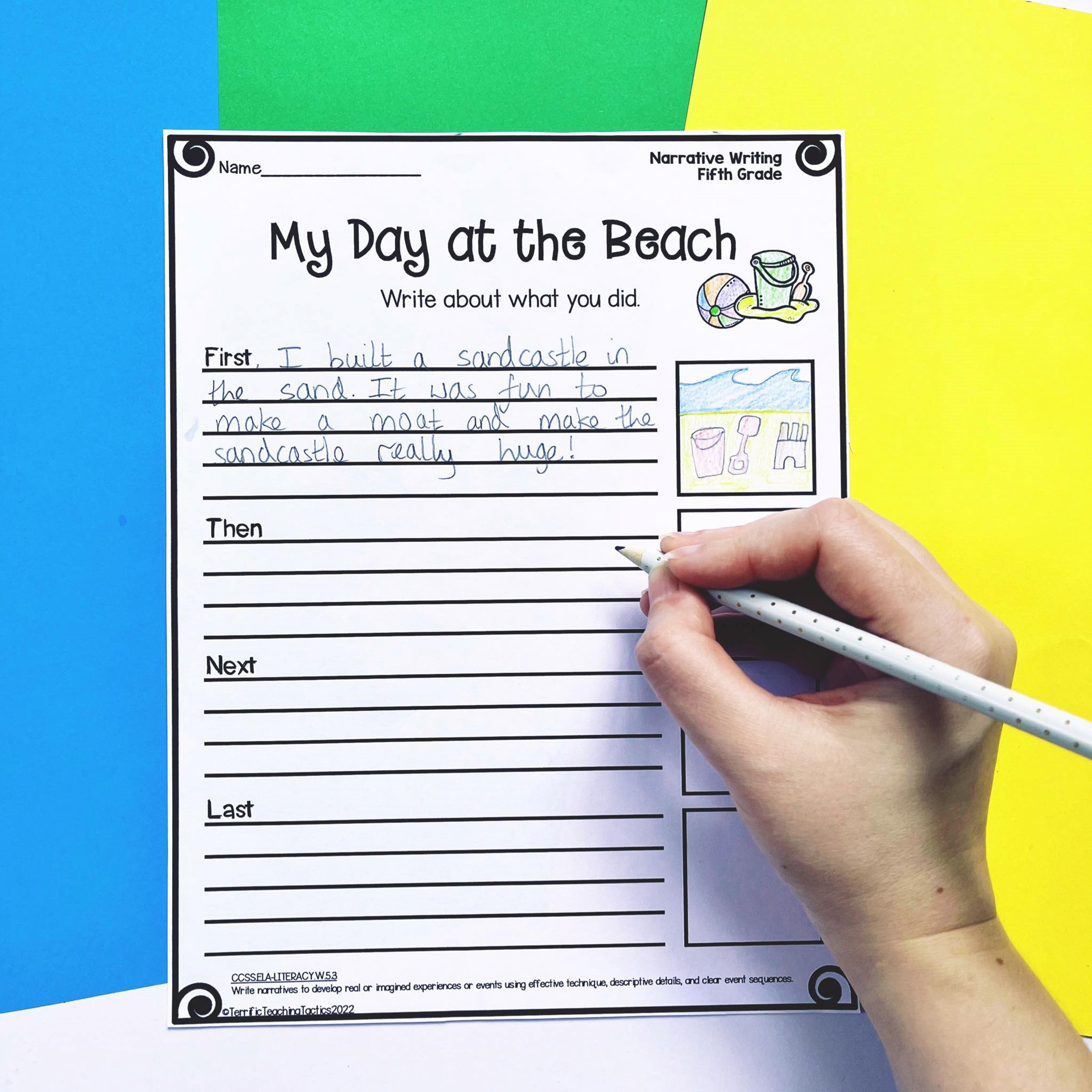 writing templates 1st grade worksheet
