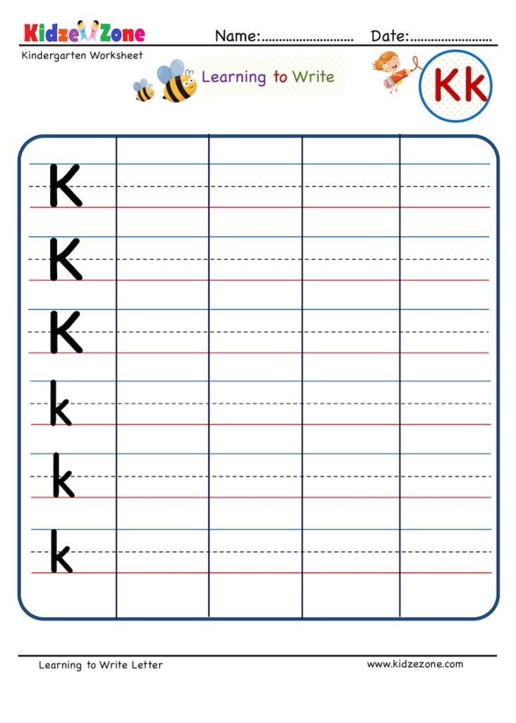 writing the letter a worksheet