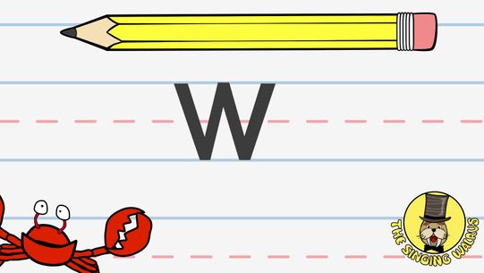 writing the letter w