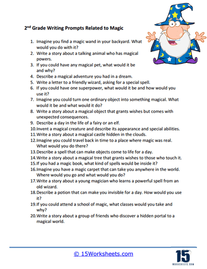2nd Grade Writing Prompt Worksheets