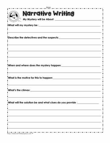 writing worksheet 4th