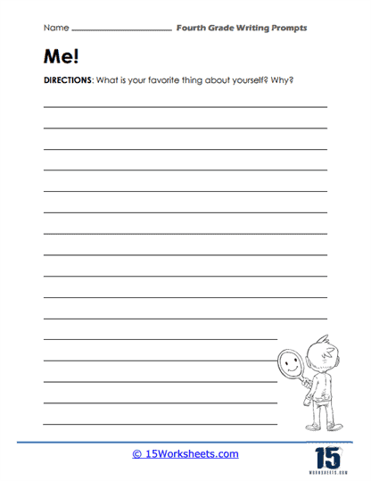 4th Grade Writing Prompt Worksheets