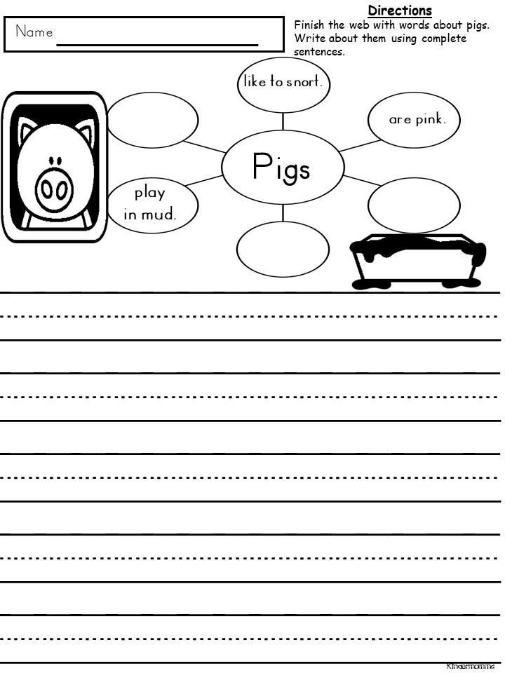 Free K-1 Informative Writing Printable - kindermomma.com