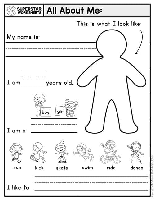 writing worksheet for