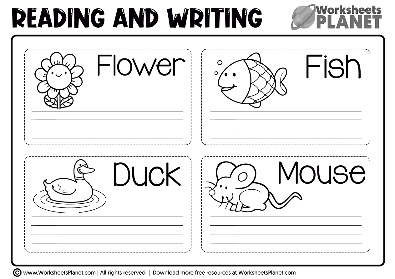 Reading and Writing Worksheets for Kids | Ready to Print
