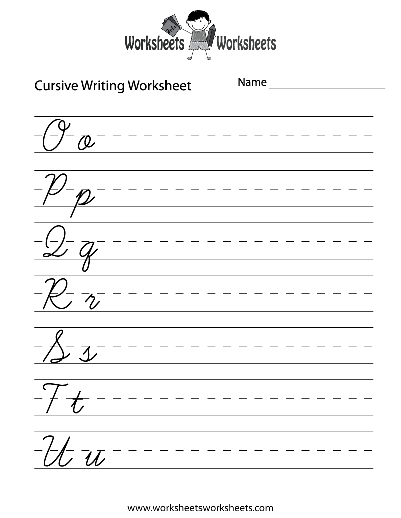 writing worksheet free