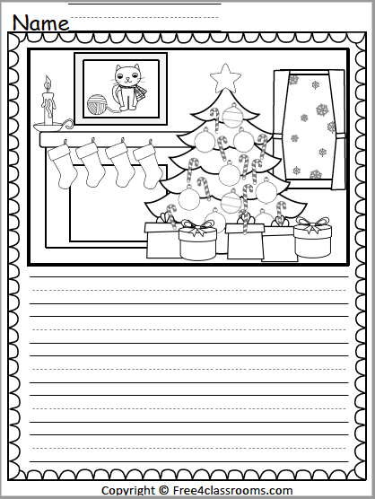 Free Christmas Writing Worksheet - Free Worksheets ...