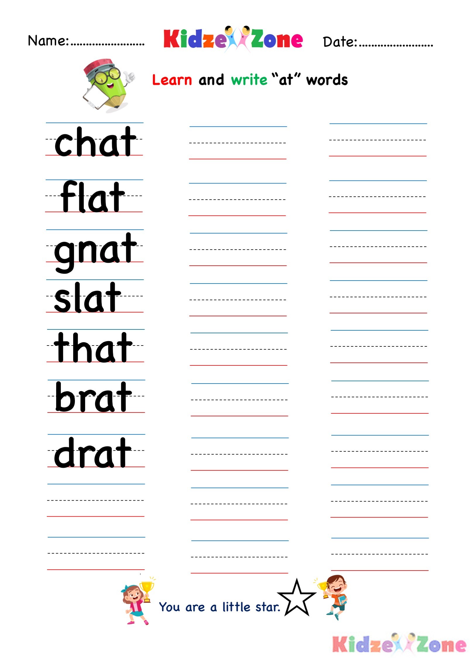 writing worksheet grade 1