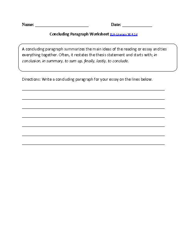 4th Grade Common Core | Writing Worksheets