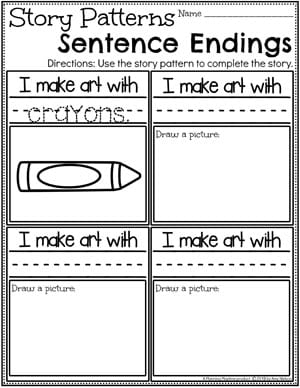 Kindergarten Writing Worksheets - Planning Playtime