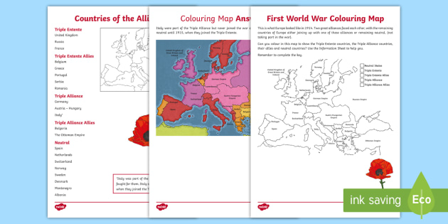 The First World War Worksheets - Resource (Lehrer gemacht)