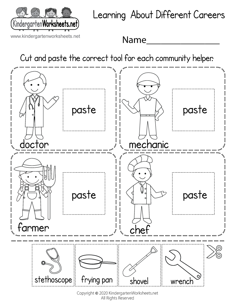 Learning About Careers Worksheet - Free Printable, Digital, &  PDF